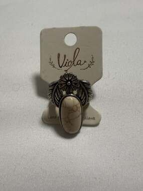 Viola Western Sunflower Marble Stretch Ring